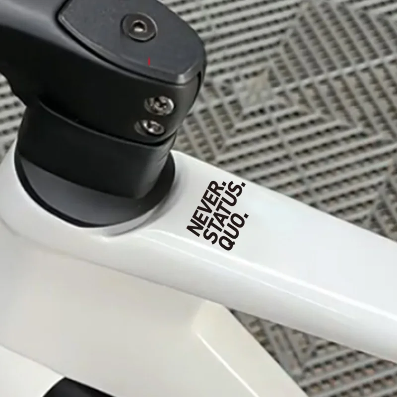 ملصق مقاوم للماء بتصميم Never Status Quo للدراجات الهوائية، ملصقات زخرفية إبداعية لاصقة، ملحقات ومعدات للدراجات