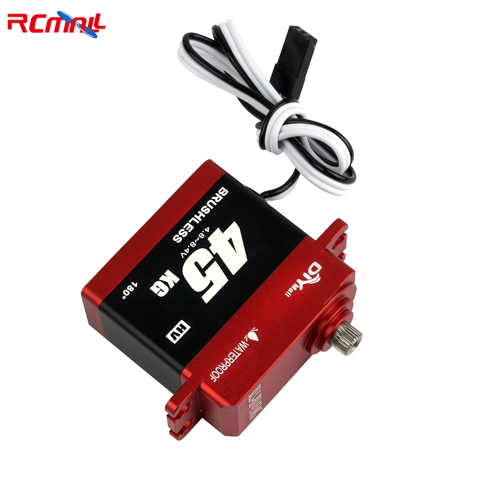 Digitales RC-Servo mit hohem Drehmoment, bürstenloser Servomotor, wasserdicht, Ganzmetall-Hochspannung, 4,8–8,4 V, Lenkservo für 1:8 1:10 RC-Auto – Detail 4