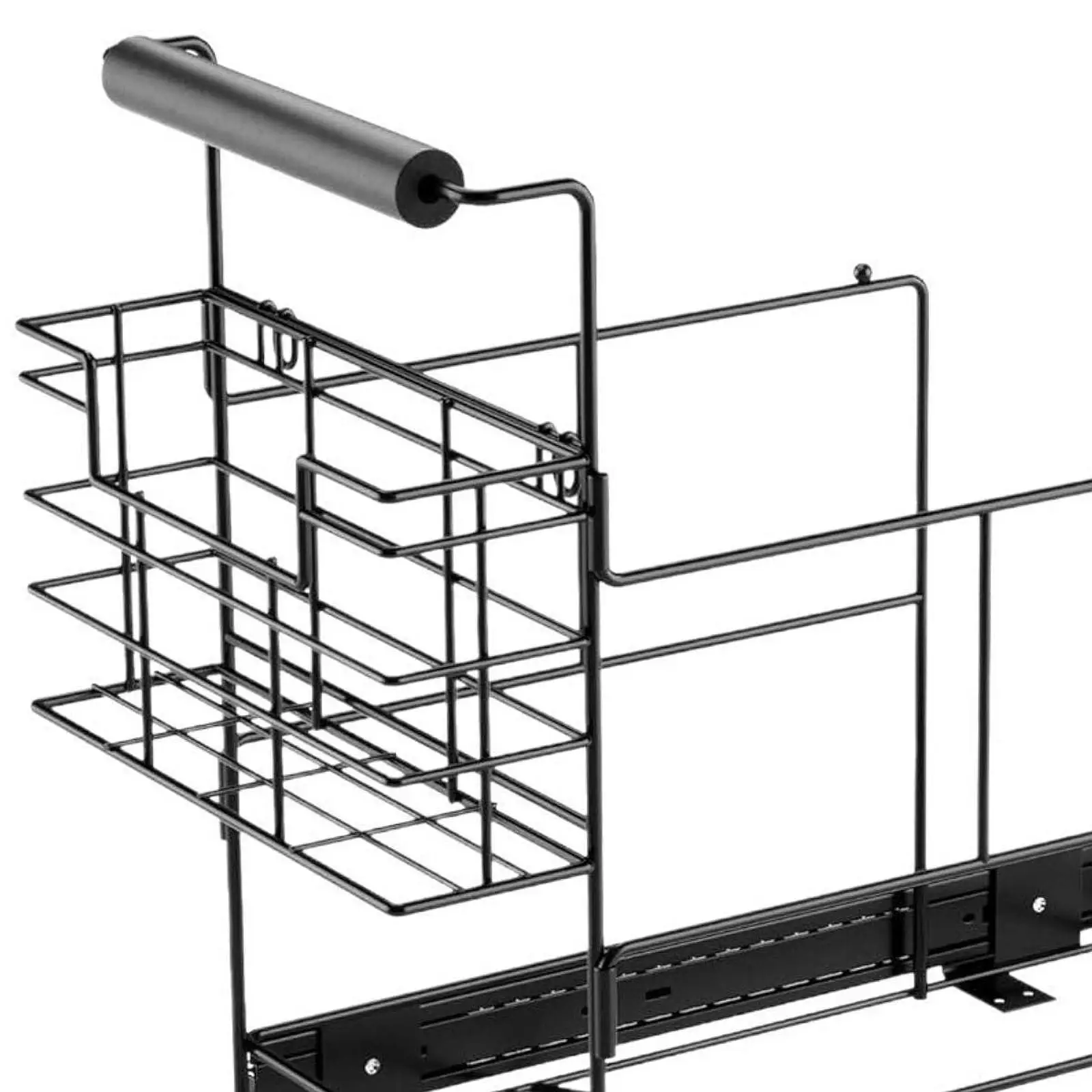 Pull Out Trash Can under Cabinet Organizer Bin Not Included Multipurpose Easy Installation Sliding Sturdy for Kitchen Cabinet