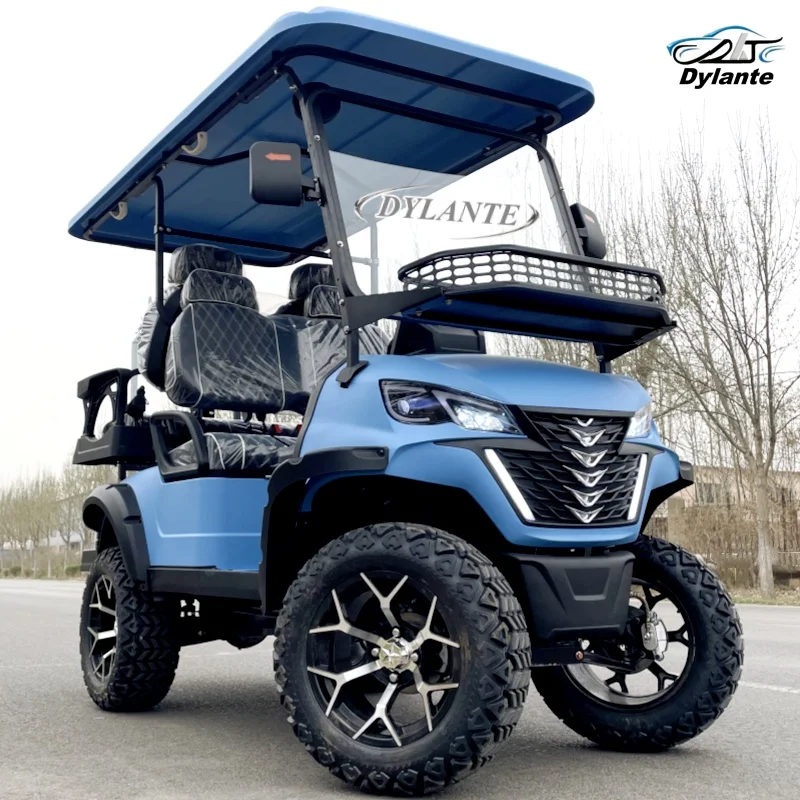 

New Generation High-end Electric Golf Cart, Four-Wheel 4-Seater, Top Speed 45 km/h, 60V/120AH Lithium Battery