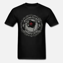 Raira Contra O Selo Máquina Rock Tom Morello Tee T-Shirt Mens Unisex Grande Desconto Algodão Homens Tee