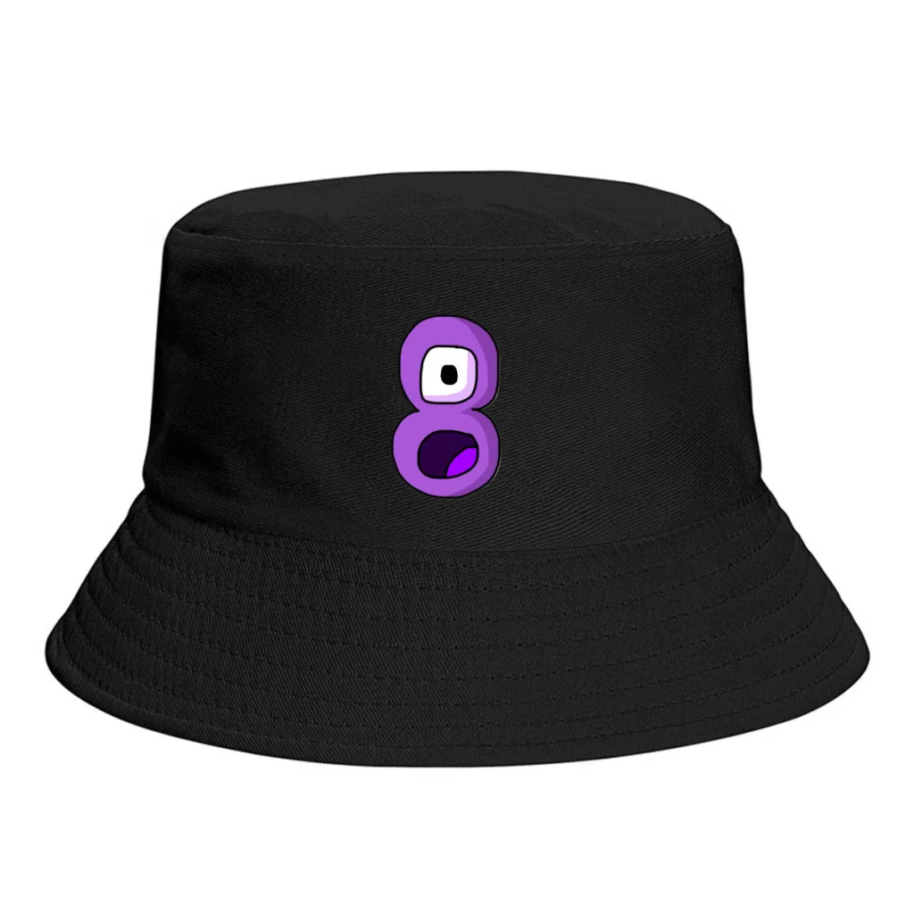 Alphabet-Lore-Number-8-PNG-Thumb Sombrero de cubo unisex bordado Mujeres Sombrero de hip hop de doble cara Panamá de cuatro estaciones