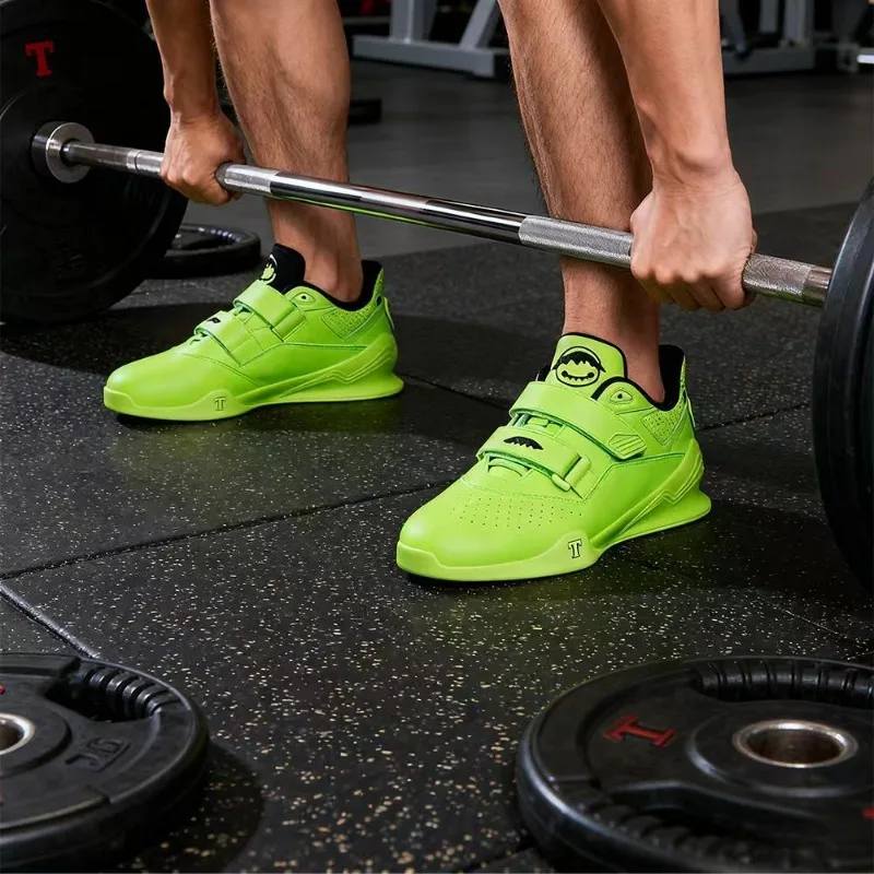 Hot Men Weight Lifting Shoe Non-Slip Youth Squat Shoes Low Ankle Man Weight Shoes Professional Men Squat Hard Pull Shoe