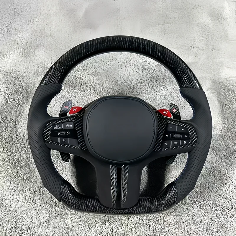 

M1 M2 Button Steering Wheel for BMW G29 G70 G07 G22 G23 G26 G30 G38 G05 G01 X1 X3 X5 Carbon Fiber Steering Wheel