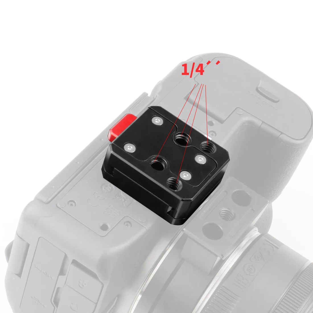 Schnellwechselplattenklemme V-Port Sofortbildkamera-Montage für DJI Ronin RS2 RS3 Gimbal Stabilisator Videostativ Schnellschalter-Kit – Detail 5