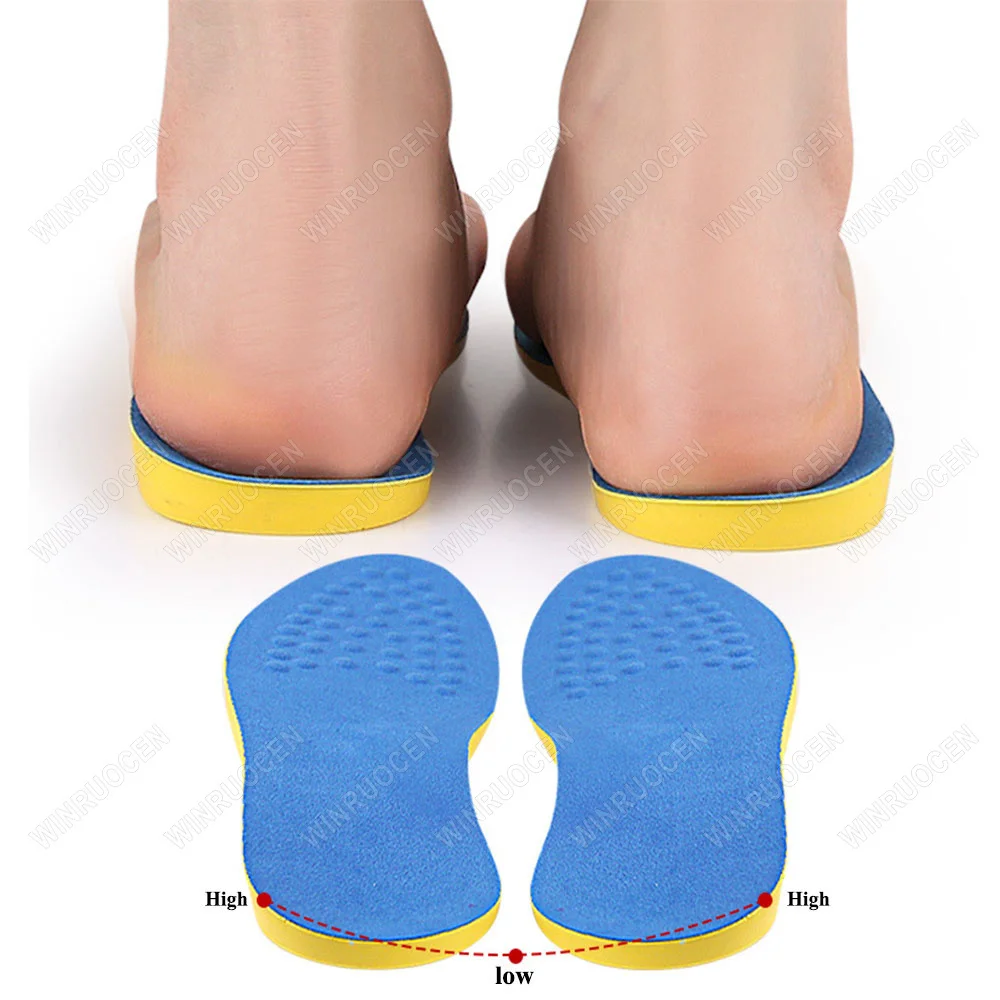 WINRUOCEN 1/2 Pairs Unisex XO/O Legs Corrective Insoles Orthotic Arch Support Foot Alignment for Varus Valgus Flat Foot