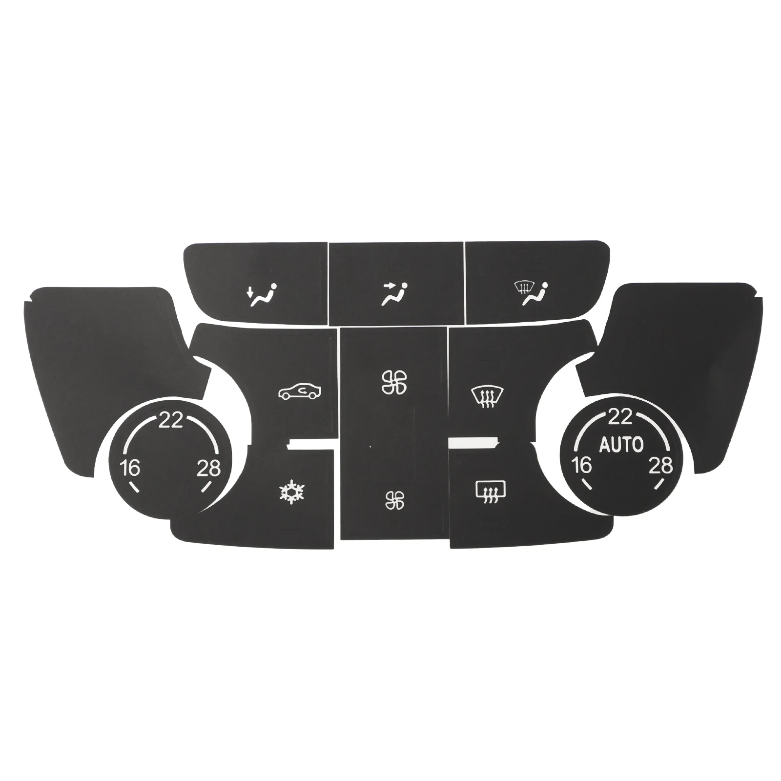Enhance Your Driving Experience with Black Button Repair Decal Sticker Set for Buick Verano AC Climate Control
