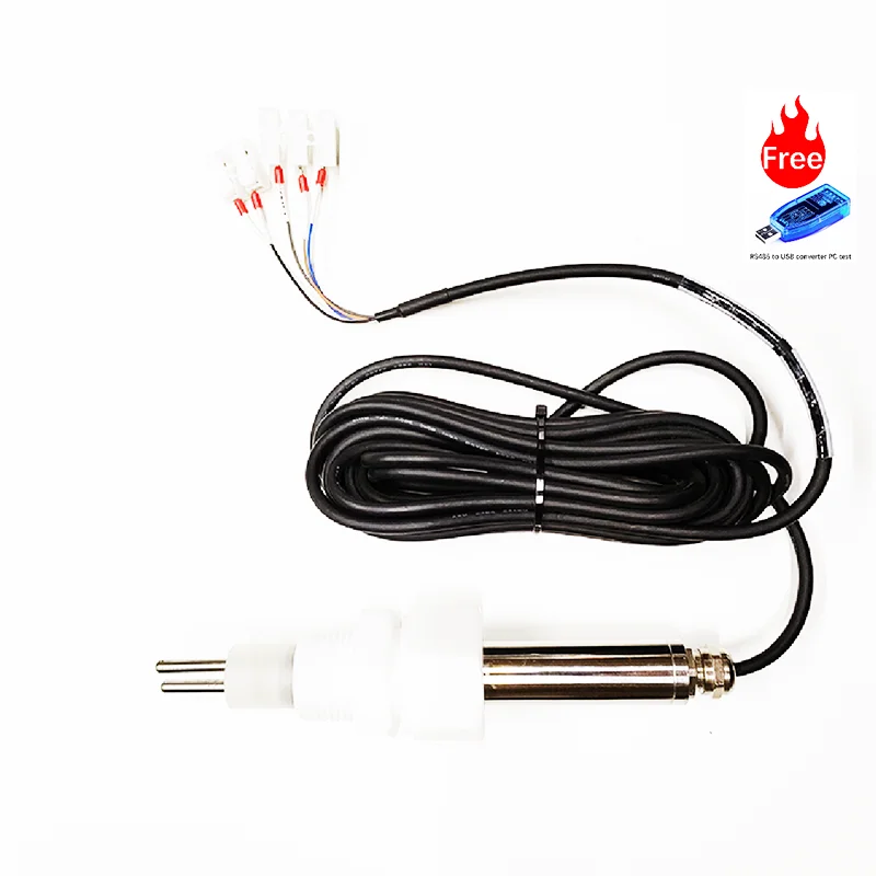 Cooling and Process Water Treatment Monitoring Stainless Steel Probe LPR RS485 4-20mA Corrosion Rate Sensor