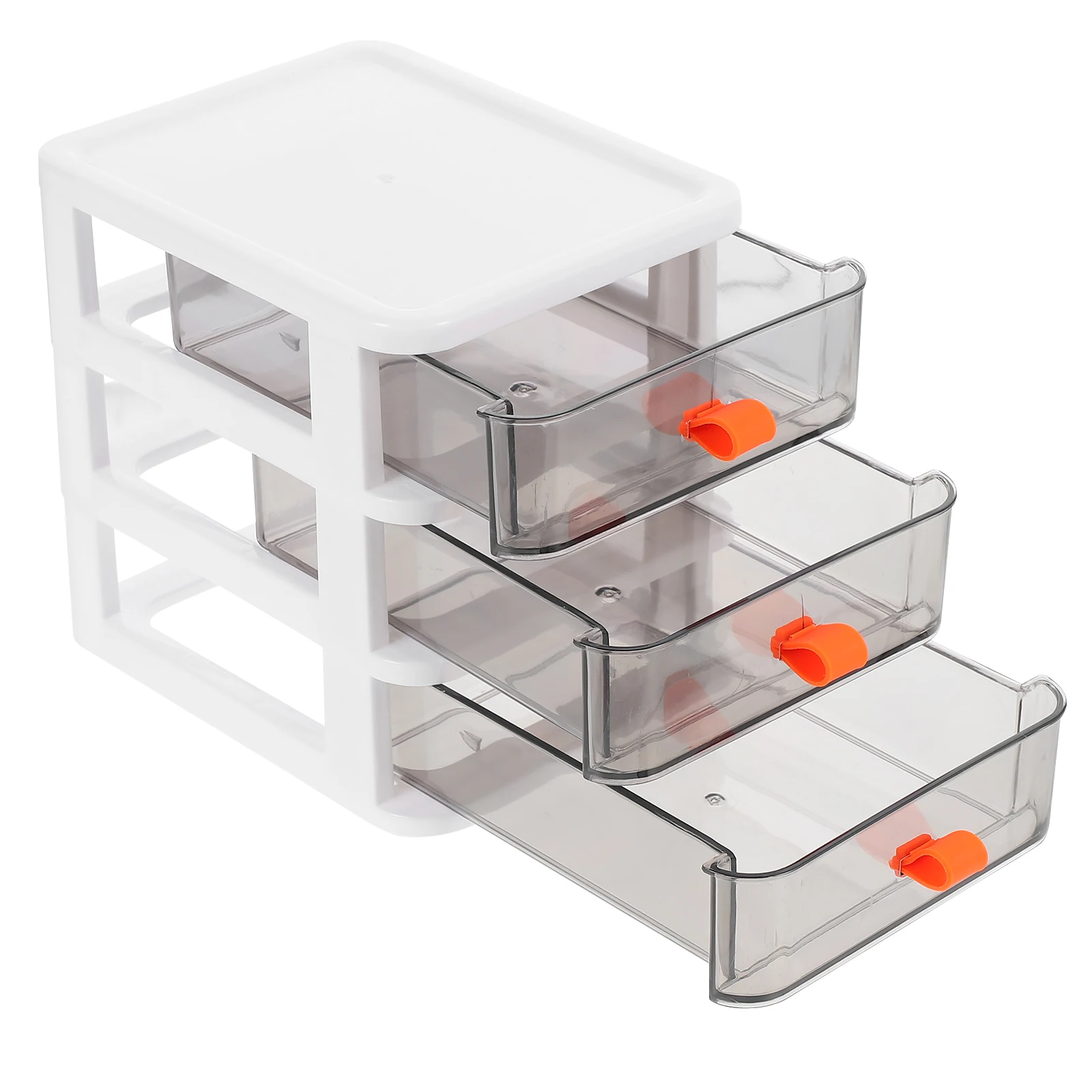 

Desktop Storage Box Stationary Holder with Drawer Boxes Lids Type Sundries Small Organizer PP for Office Mini