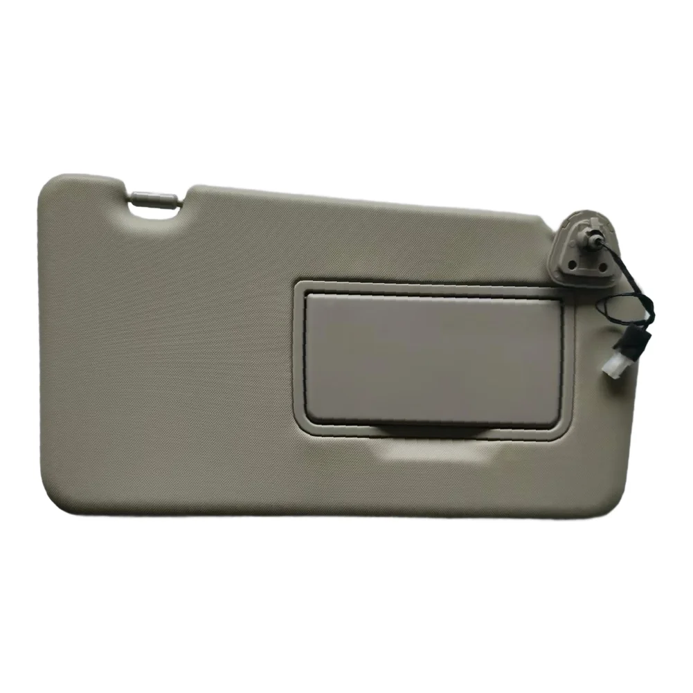 Car Sun Visor Compatible with For renault Koleos 2009 to 2016 Dual Illuminated Mirror Grey ABS 40.7 cm x 22 cm x 5.5 cm