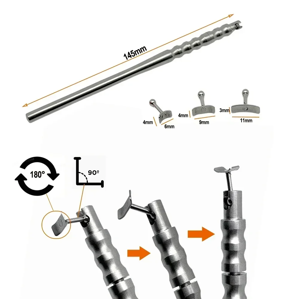 

Set Dental Implant Gingival Retraction Gingival Socket Retractor Shield Protector Gum Separator Isolation with Tips