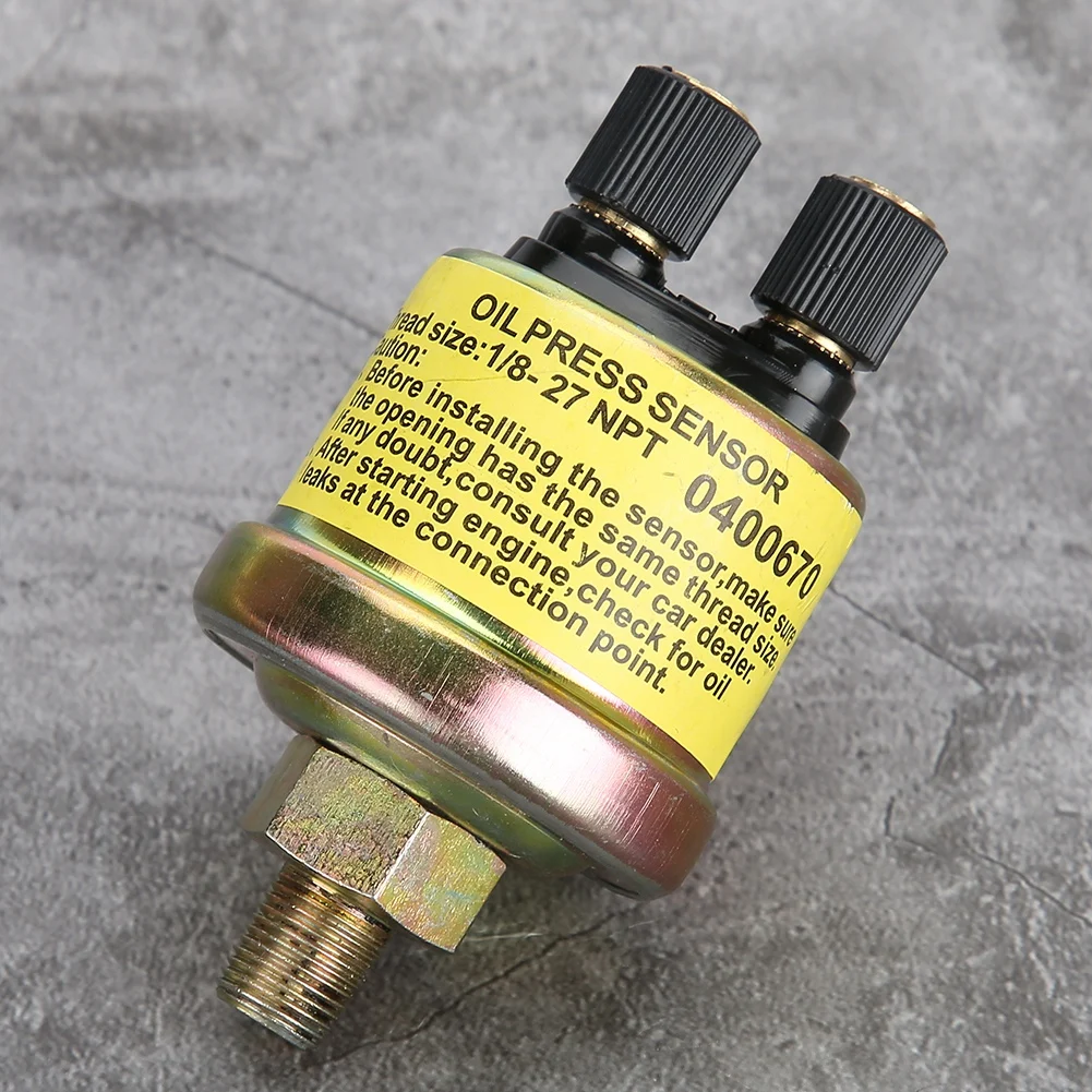 Universal Car 1/8 NPT Replacement Engine Dual end design Oil Pressure Sensor for Aftermarket Gauge Auto Accessories
