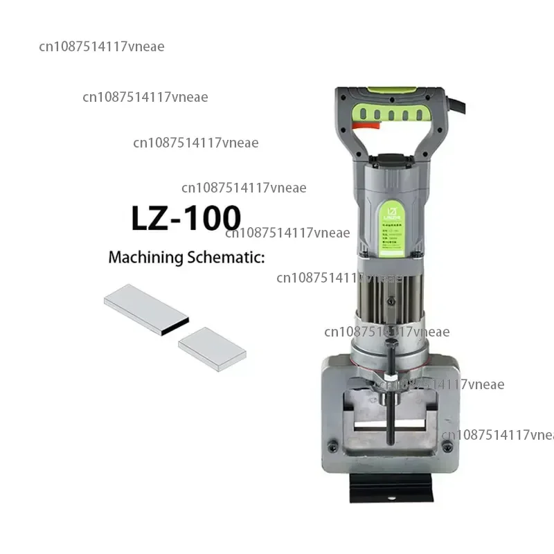 LZ-100 1800W Electric Hydraulic Flat Shear Cutting Machine for Cu/Al/Iron Plates 6mm Thickness 110V/220V/230V 50/60Hz Max
