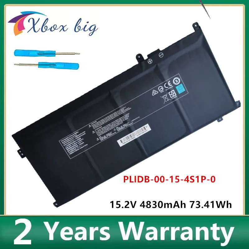 

PLIDB-00-15-4S1P-0 15.2V 4830mAh 73.41Wh Laptop Battery for Hasee Schenker Vision 15 Gaming Laptop