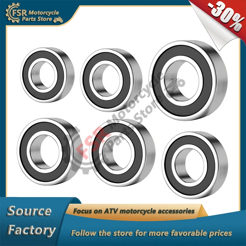 6PCS TRANSMISSION SHAFTS BEARING KIT,FOR BMW R 1200 GS R1200GS ADV R1200RT R900RT HP2 MEGAMOTO K25 H K255 K26 05-13