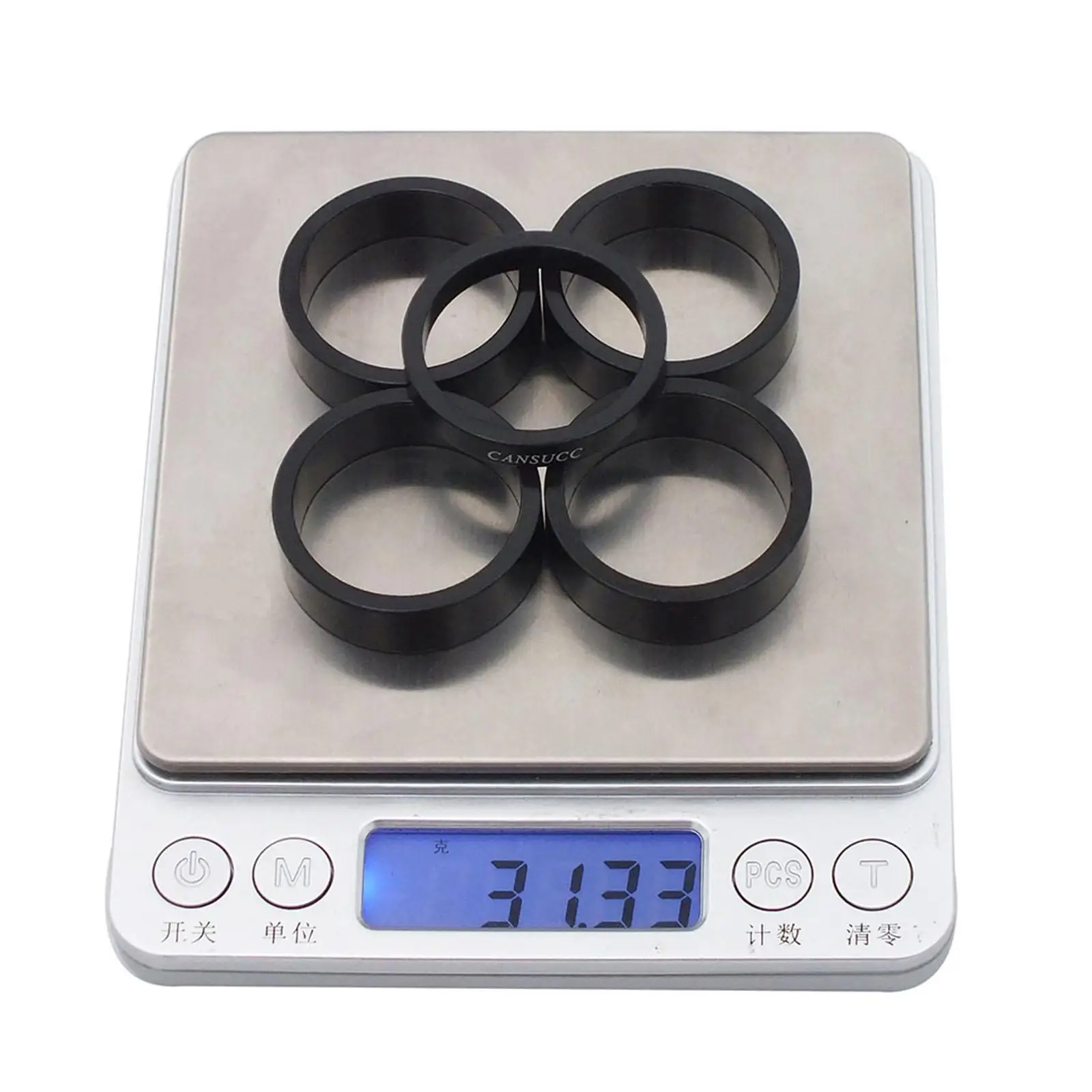 

Bicycle Headset Spacer 1-1/8 Inch Aluminium Handlebar Gasket Set MTB Road Bike Front Fork Stem Adjustment Accessories for 28.6mm