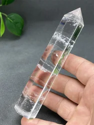 Natural Clear White Crystal Crystal Tower Meditation Chakra Healing Wand Feng Shui Ornaments Home Decoration