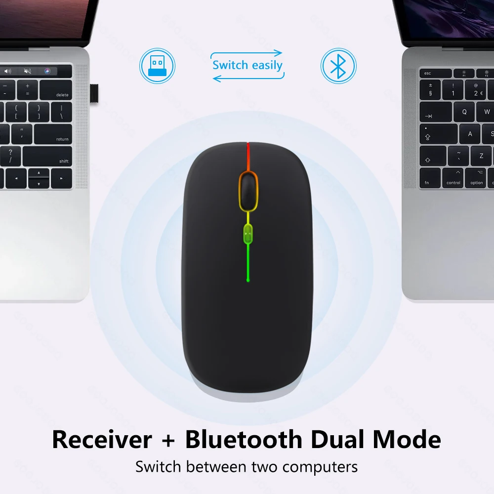 Bettdow Mouse Sem Fio Wireless 2400DPI 2,4GHz Bluetooth Mouse Bettdow Mouse Sem Fio Wireless 2400DPI 2,4GHz Bluetooth Mouse
