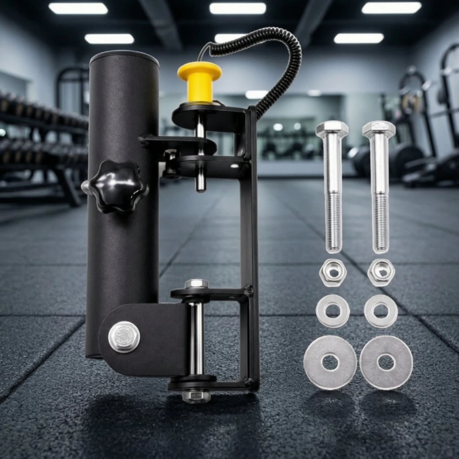 Picture 7: Fitness Equipment Heavy-Duty Rack Mounted Landmine Attachment Landmine Attachment with Rotating Joint Compact for Weightlifters