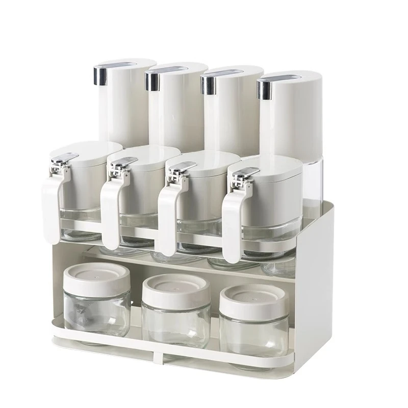 

Oil pot kitchen household, seasoning can bottle, salt storage box, seasoning rack