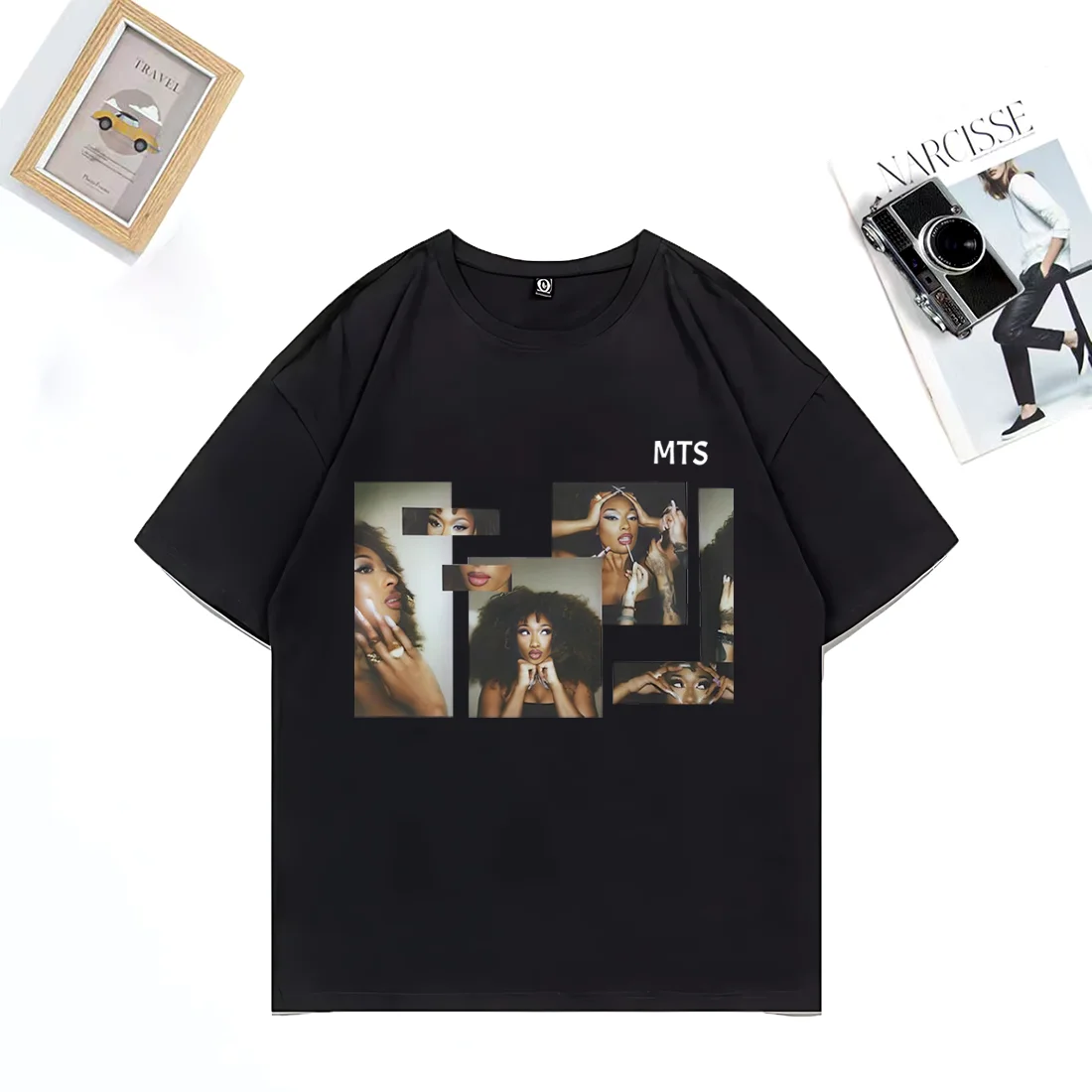 

Rapper Megan Thee Stallion Selfie T Shirt Men Women Fashion Oversized Hip Hop streetwear short sleeve T-shirts Unisex Pure Tops