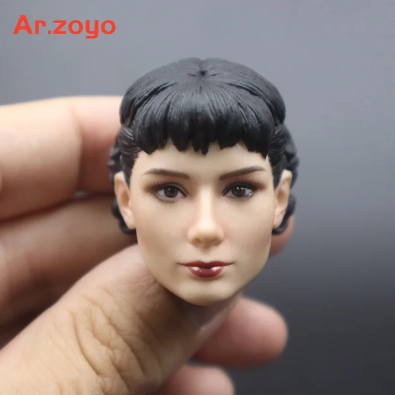 1/6 weiblichen Römischen Urlaub In Speicher Von Audrey Hepburn Kopf Skulptur Carving Modell Fit 12 "Action Figure Collect