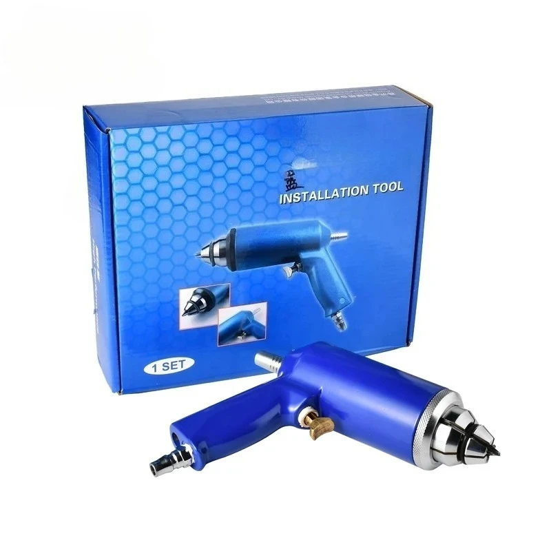 JX9mm Tire Stud Gun Tool Kit | Pneumatic Car Tire Stud Installer for Winter Snow Chains & Traction