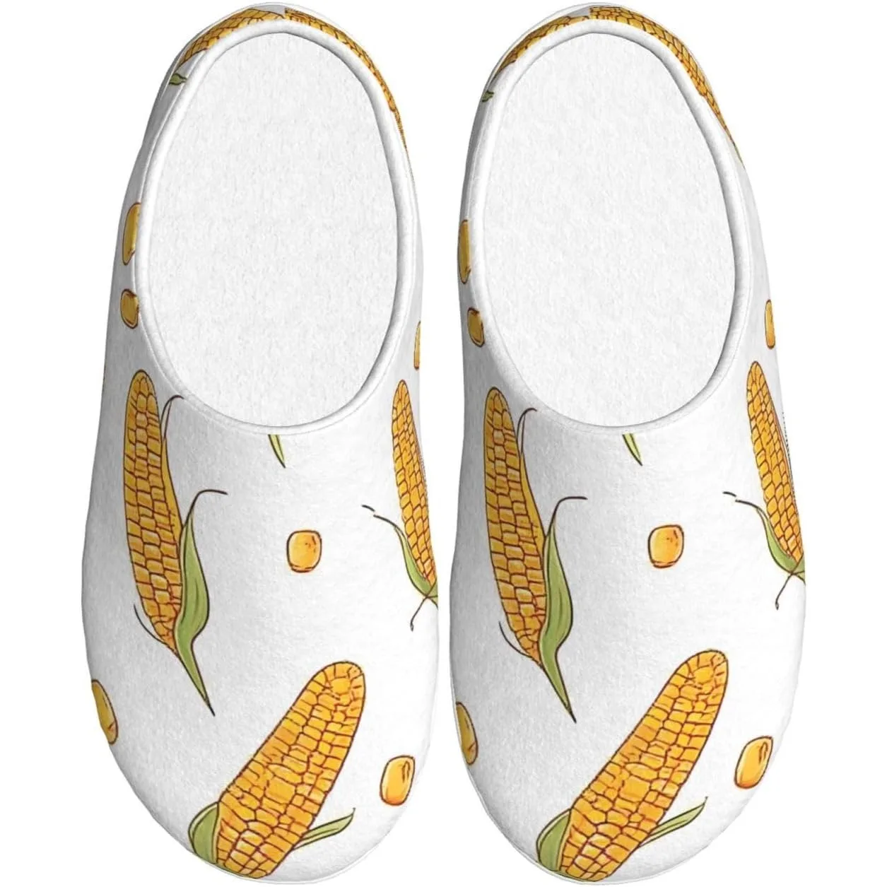 

Corn On The Cob Women’s Cozy Soft Cotton Indoor & Outdoor House Slippers With Anti-Slip Sole