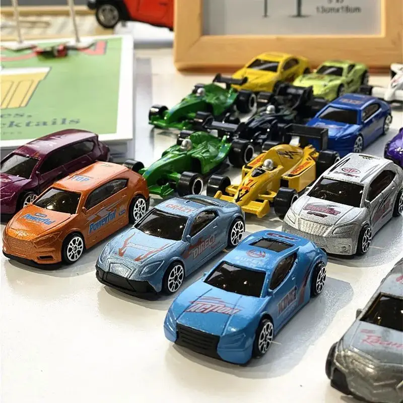 Children's educational toys, alloy simulation toys, car models, whole barrels of 10 pieces