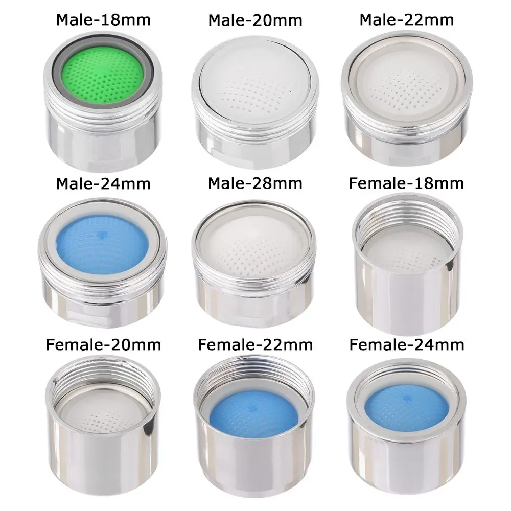 18-24MM Male-Female Faucet Aerator Filter Nozzle Water Purifier for  Kitchen Bathroom Household Water Saving Faucet Washer