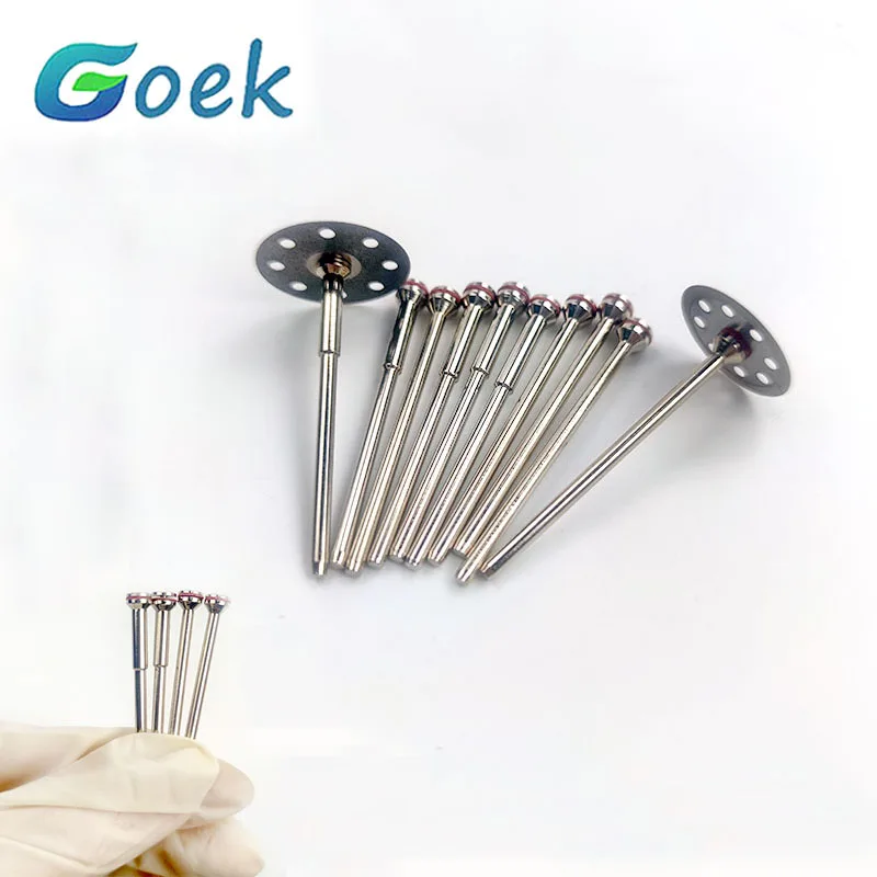 

10pcs Dental Holding Needle Polished Shaft Polishing Shank Mandrel Burs Rotary Tool For Polisher Machine Cutting Material