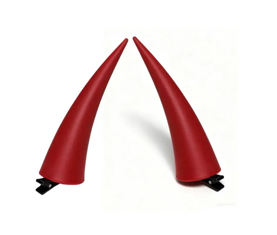Chainsaw Man Cosplay Power Demon Anime Devil Red Horn Hair Clips Cute Headwear… - Image 3