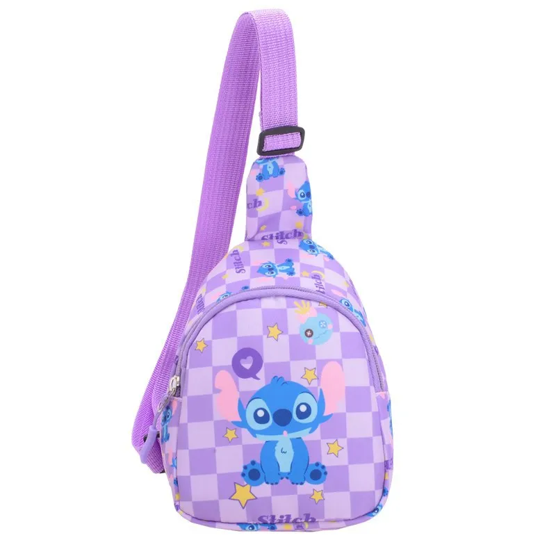 Cartoon Stitch Mini Chest Bag Anime Crossbody Bag Suitable for Children Boy Girls Preschool Coin Casual School Bag Birthday Gift