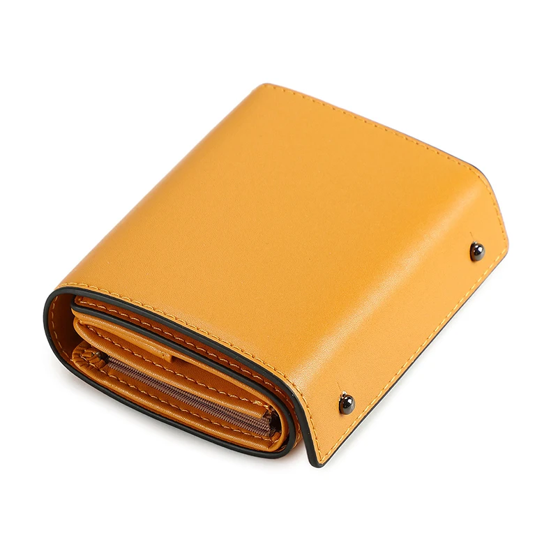 Simple Men's Short Wallet Stylish Business Tri-Fold Credit Card Holder Multi-Functional Pu Portable Handbag/Coin Purse