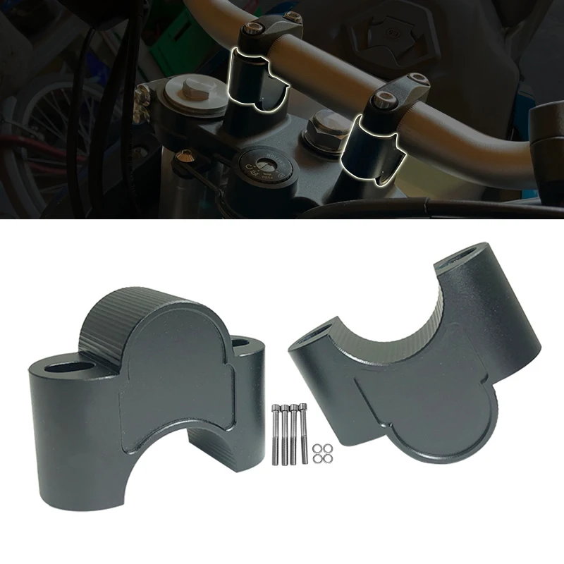 Motorcycle Handlebar Riser Drag Handle Bar Clamp Extend Adapter Accessories For CFMOTO 800MT 800 MT 450MT 450 MT 2022 2023 2024