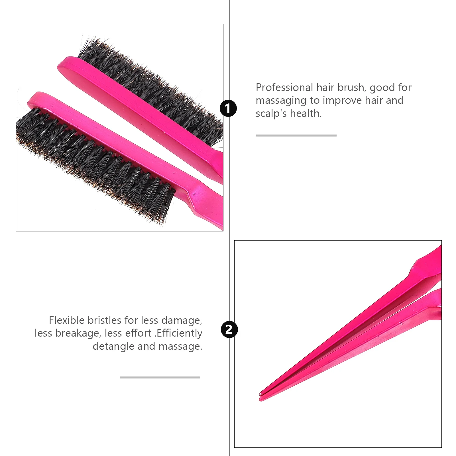 

4pcs Professional Detangling Hair Brush Lightweight Compact For Wet Dry Hair Thick Curly Extensions Wigs Hairdressing Comb