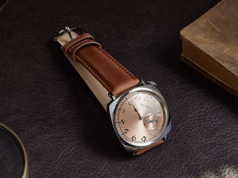 Baltany S4046 Herren-Automatikuhr, 38 mm, quadratisch, mechanische Armbanduhr, 50 m wasserdicht, Saphirspiegel, Seagull ST1701, kleine Sekunde, Di – Detail 5