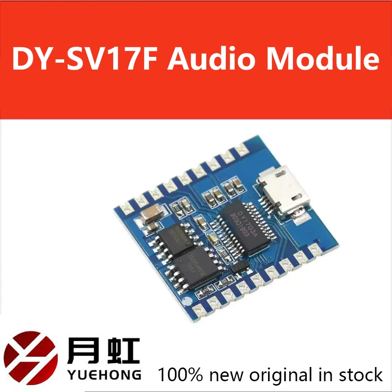 1 SZT. DY-SV17F Moduł Audio Mini Odtwarzacz MP3 Wyzwalacz IO USB Pobieranie Flash Moduł Głosowy