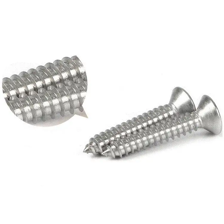 AXK  272pcs/set M4.2 Screw Set Flat Head Self Tapping Screws Assortment Kit With Cross Screwdriver Bits