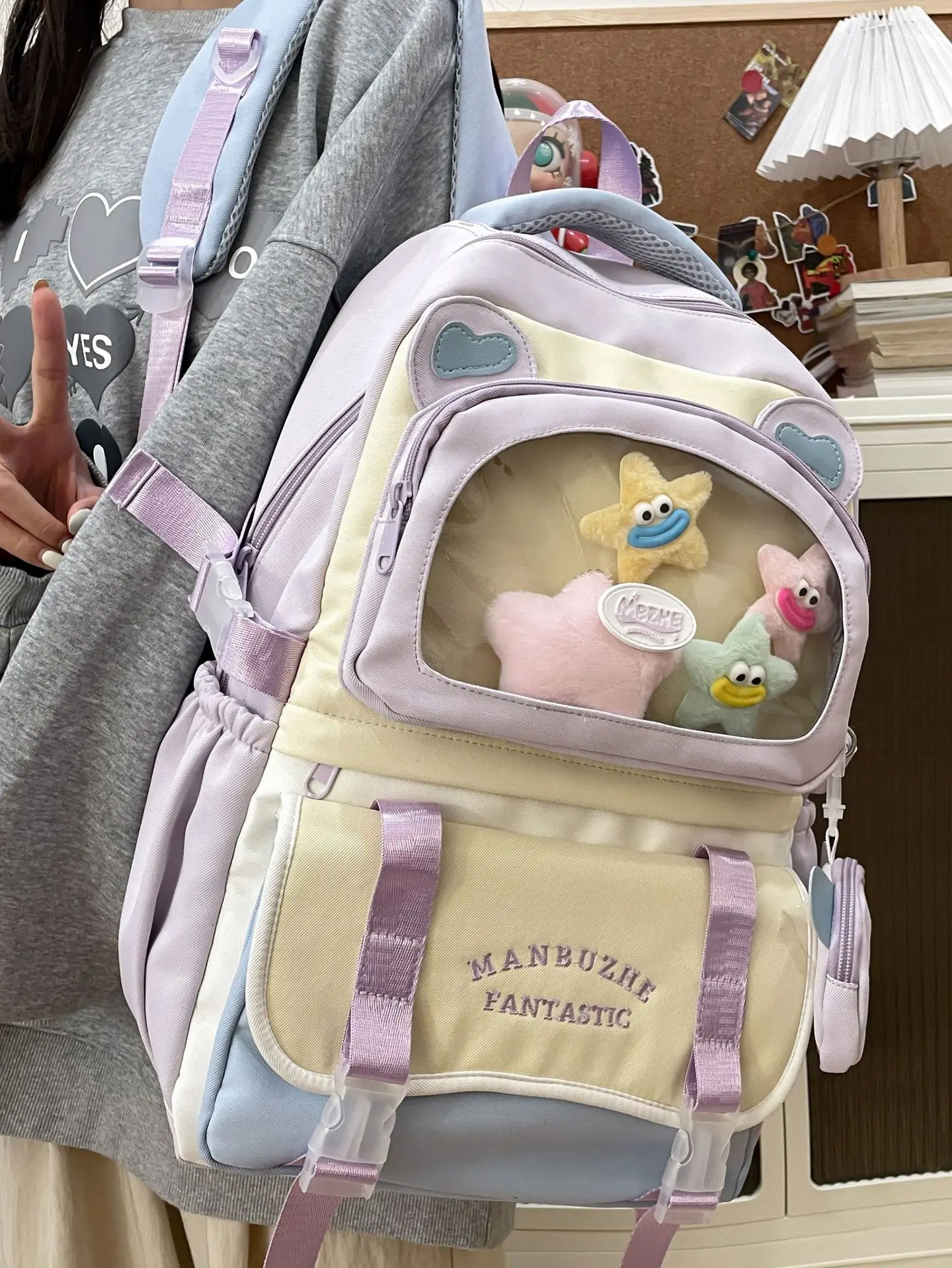 

Women Contrast Color Zipper Bolsa Casual Travel Bags High Capacity Mochila Cute Ita Mochilas Mujer School Backpack