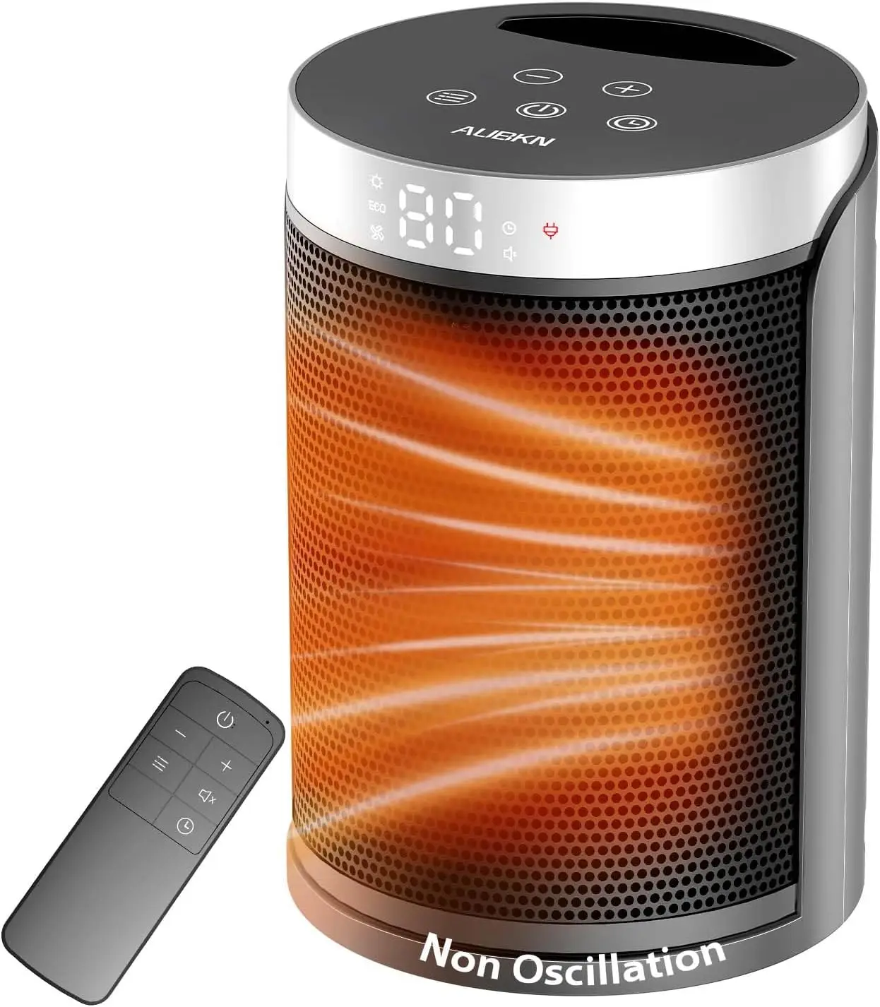 

Space Heater, Small Portable Electric Heaters for Indoor Use with Thermostat and Remote,12H Timer, 5 Mode, 1500W PTC Ceramic