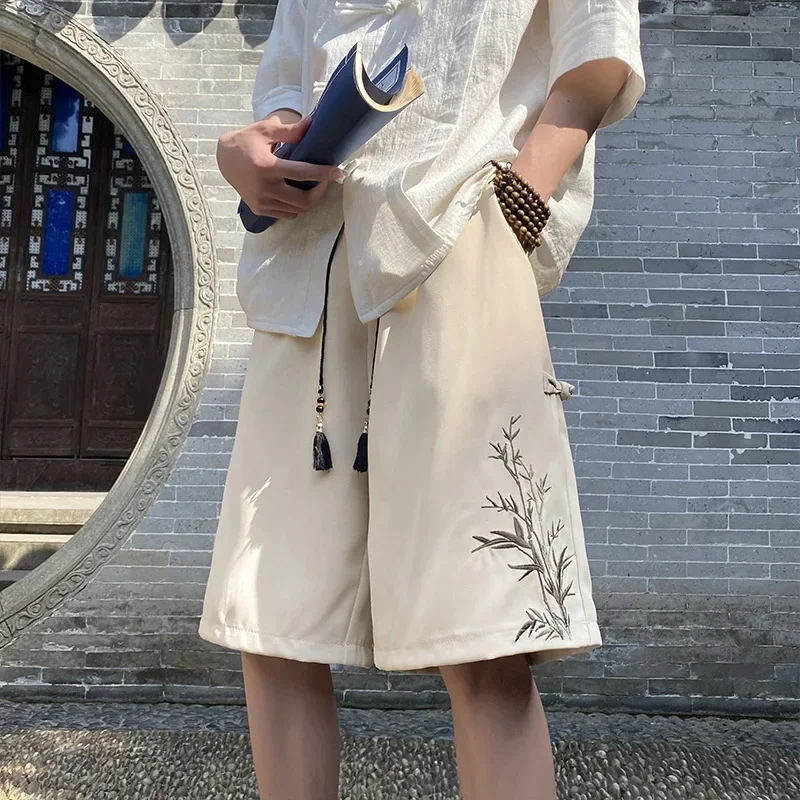 

Men Straight Shorts Sportswear Sports Button Spliced Accessories Loose Drawstring Print Pockets Casual Summer Running Shorts