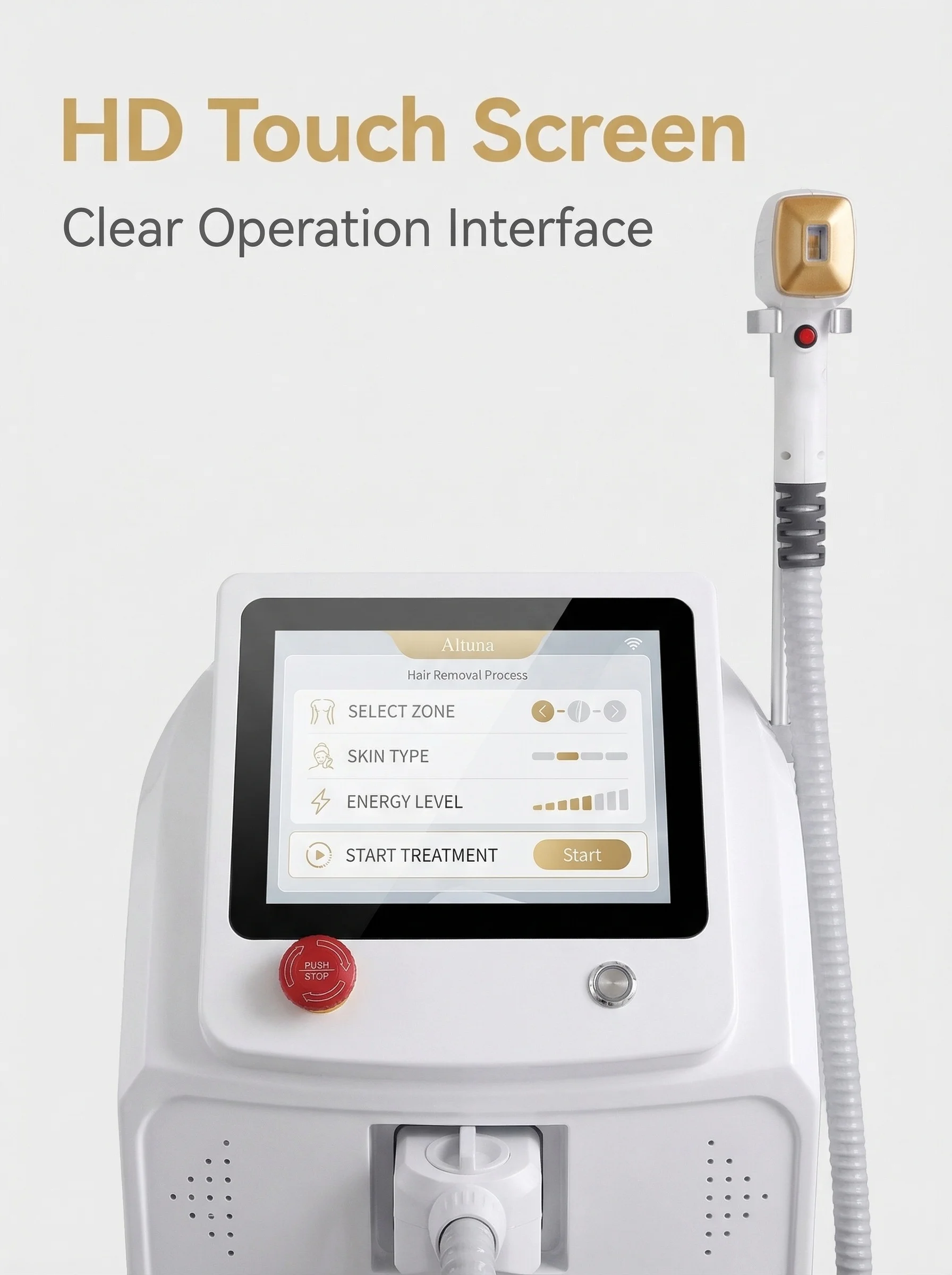 

Professional 3000W Alexandrit Diode Laser Hair Removal Device 808nm Permanent Painless Depilation for Face Underarm Full Body