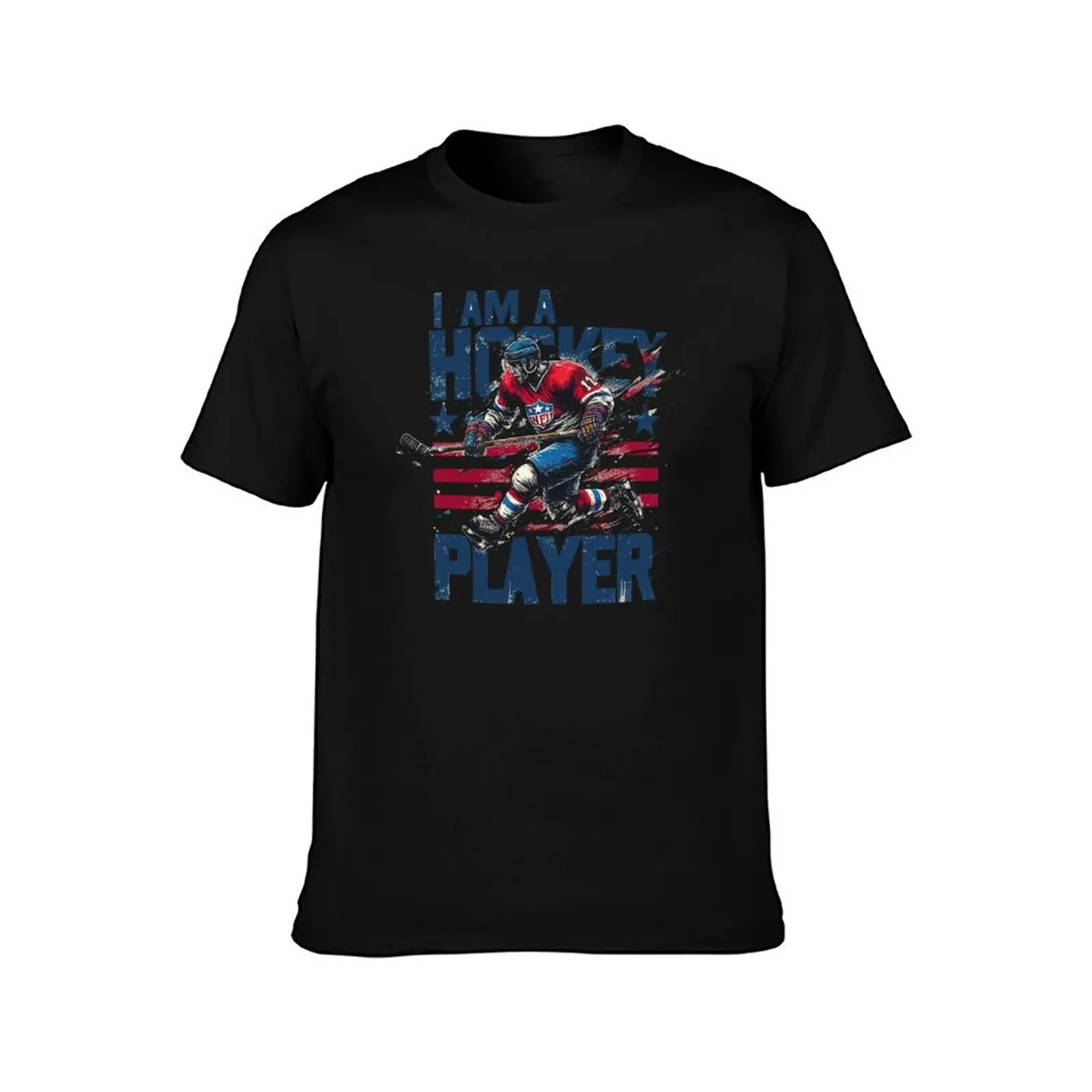 I Am A Hockey Player T-Shirt Work Duty Casual T-Shirt