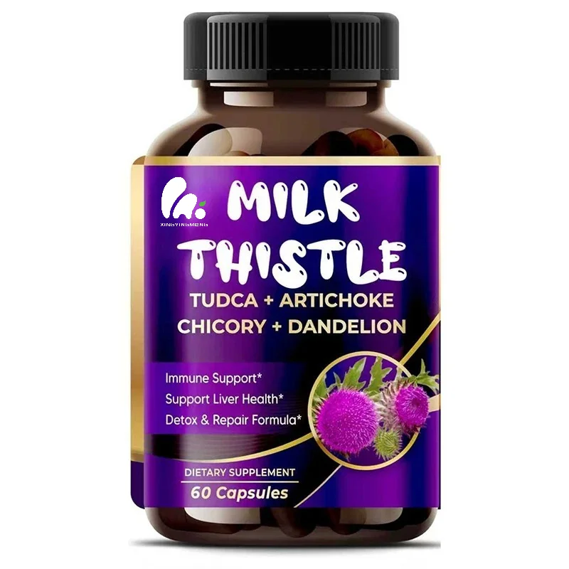 19400mg 50 Fold Concentrated Extract, Liver Support Supplement, Containing Thistle, Berberine, Chicory, 60 Capsules