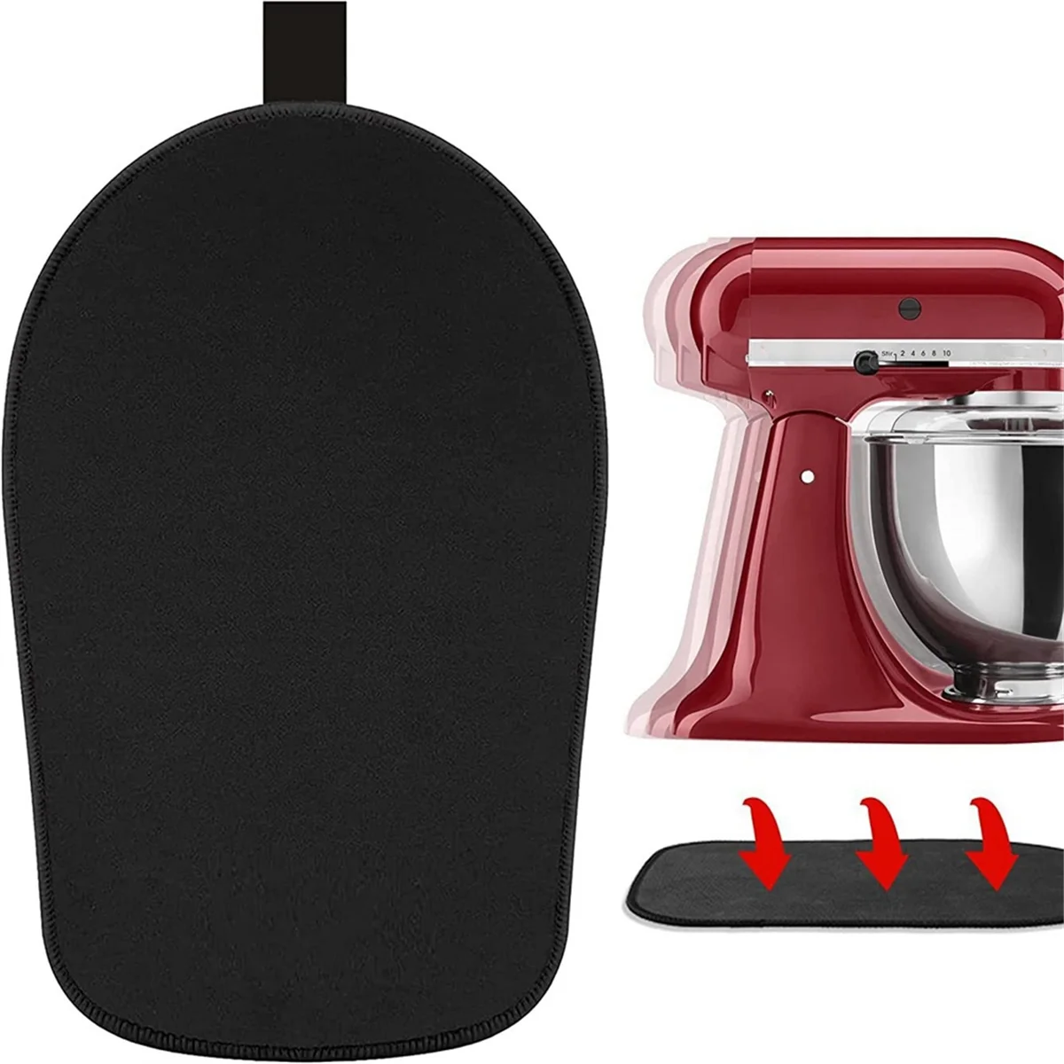 ABKR Gleitmatte für 6–8 l für Kitchenaid Standmixer, Gleitmatte kompatibel mit Kitchenaid Mixer-Zubehör