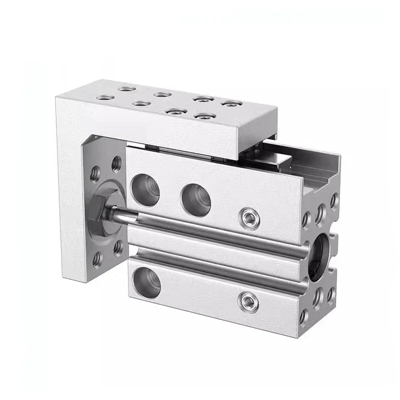 MXH Rail Cylinder MXH6 MXH10 MXH16 MXH20 SMC Type Precision Pneumatic Air Linear Side Rail Guide Rod Cylinder