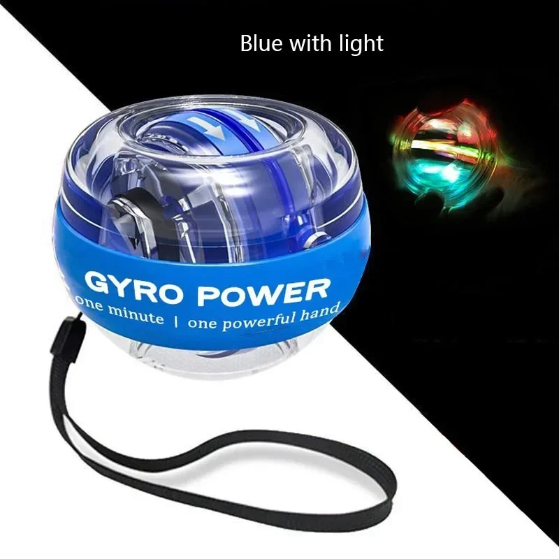 LED Gyroscopic Powerball Autostart Range Gyro Power Wrist Ball With Counter Arm Hand Muscle Force Trainer Fitness Equipment XJ