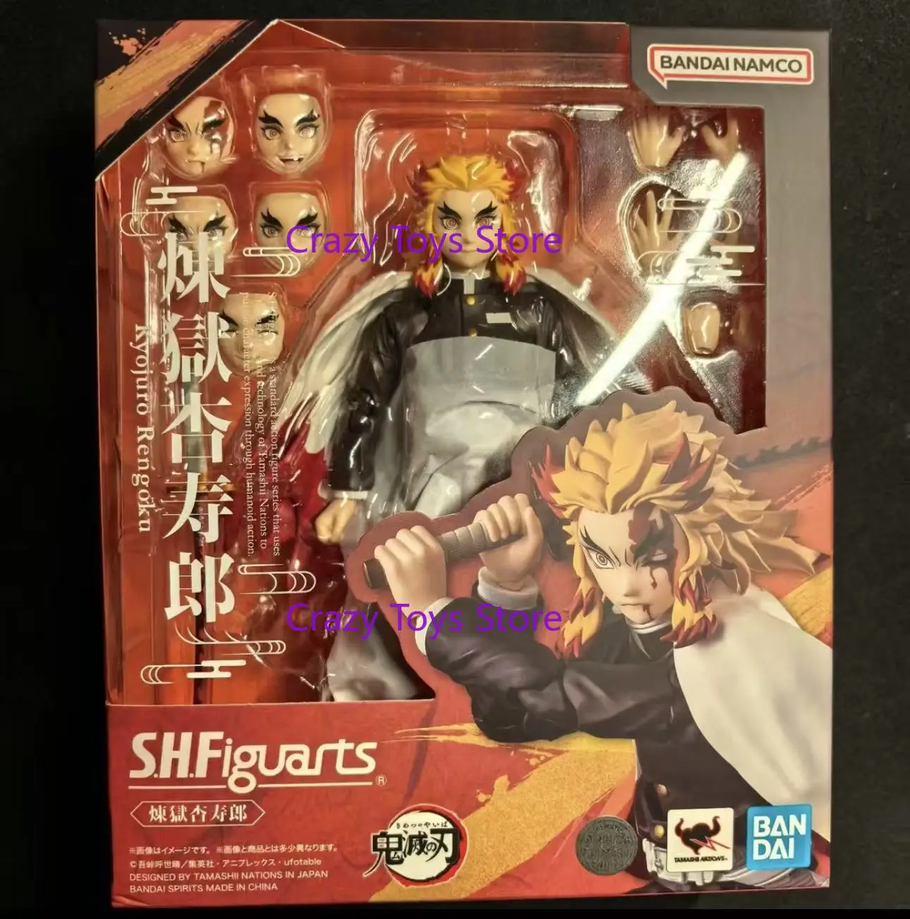 

In Stock Bandai S.H.Figuarts SHF Demon Slayer: Kimetsu No Yaiba Kyojuro Renseki Flame Pillar Action Figure Toy Collection Gift