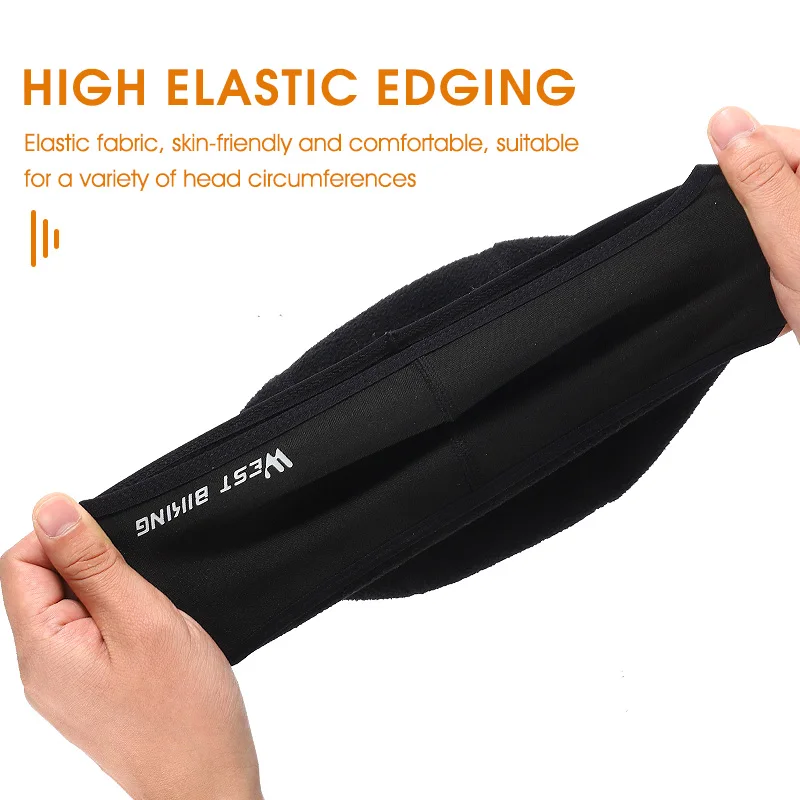 ركوب الدراجات الغربية-قبعة الشتاء مقاومة للرياح للدراجات ، غطاء الجمجمة ، غطاء الوجه ، البطانة الداخلية ، MTB ، الدراجة ، الدراجة النارية ، الجري ، التزلج ، الرياضة ، الدراجة